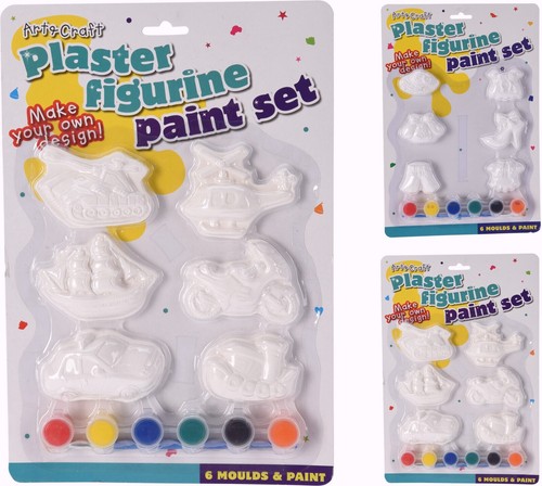 Kids plaster figurine paint - plaster,