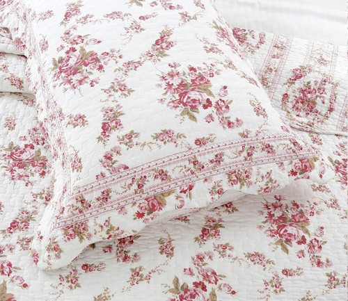 Pink vintage rose - vintage, 3pc
