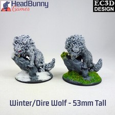 Winter dire wolf unpainted - wolf,