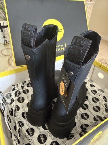 Buffalo vegan leather boots - leather,