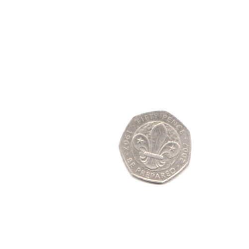 Boy scouts 50p coin 2007 - boy,