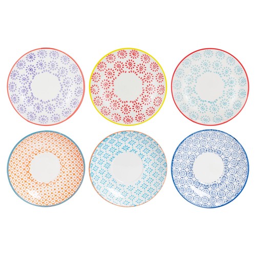 Hand printed stoneware - hand-printed,