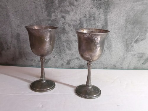 Pair vintage silver - pair, of