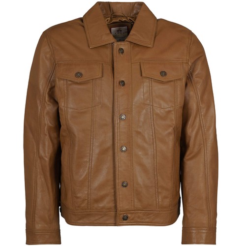 Real hoxton leather trucker - real,