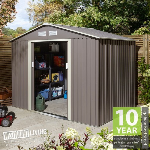 New 8x6 metal apex garden - apex,