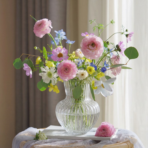 Clear pink glass - clear,