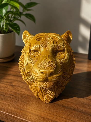 Tiger wall sculpture art - tiger,