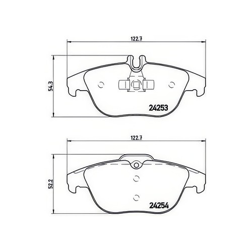 Brembo brake pad - brembo, set
