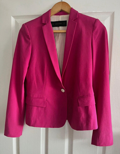 Zara basic women pink blazer - zara,