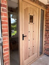 Solid oak front door - oak, and