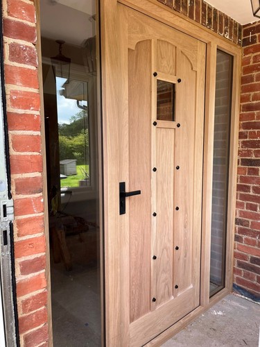 Solid oak front door - solid,