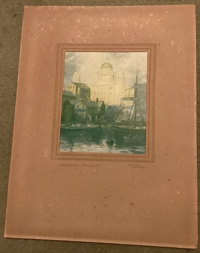 Unframed vintage print of - unframed,