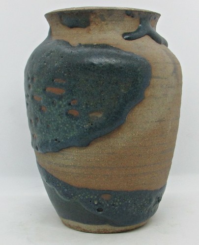 Heavy clay vase irregularly - clay,