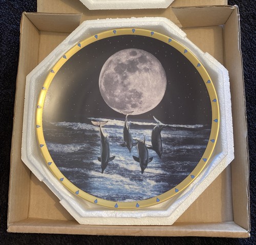 Moonlight fantasy plate - fantasy,