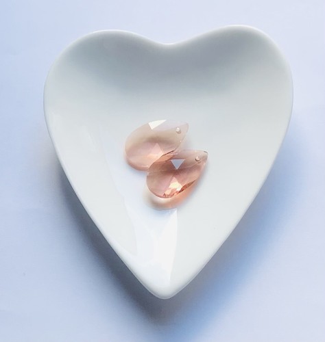 Stunning peach italian crystal - stunning,