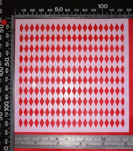 Harlequin diamond art stencil - harlequin,