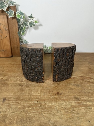 Vintage wooden heavy - heavy, bookends