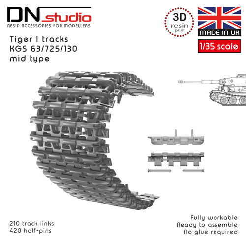 Tiger mid production 3d - 1/35,