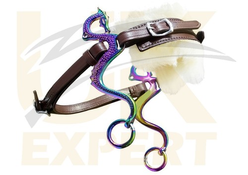Rainbow bitless bridle - rainbow,