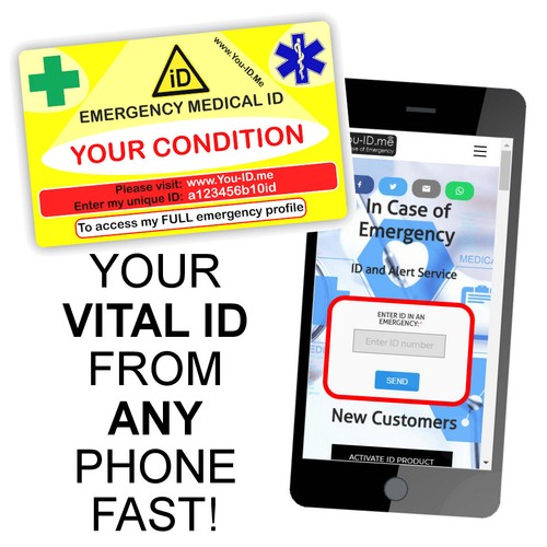 Medical alert card viz - alert, hi