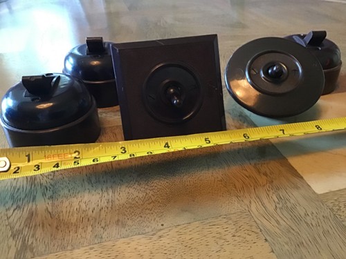 Bakelite light switches brown - switches,,