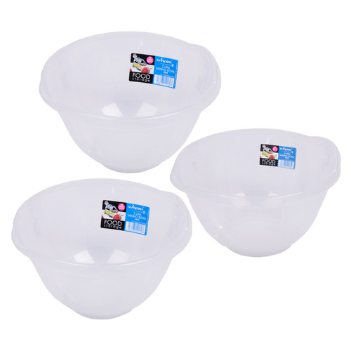 Clear plastic round mixing - plastic,