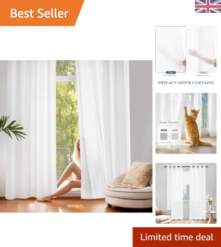 Set cat proof white - set, voile