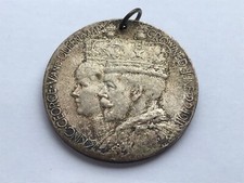 Coronation medal george - coronation, and