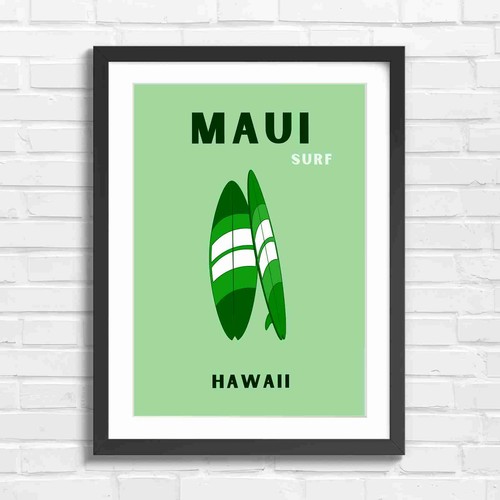 Maui surf art - maui, board