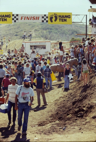 1970s vintage motocross - motocross, crowd