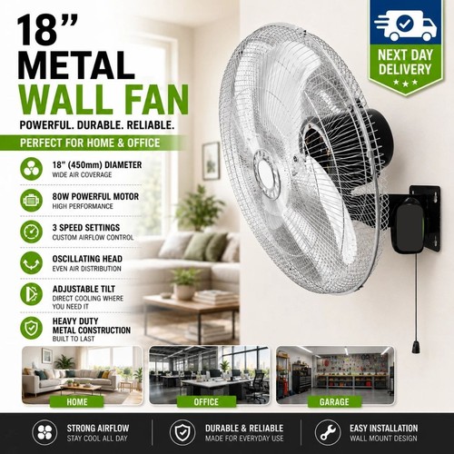 Metal wall fan 3 - fan,