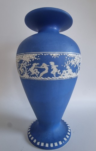 John tams jasper ware vase - jasper,