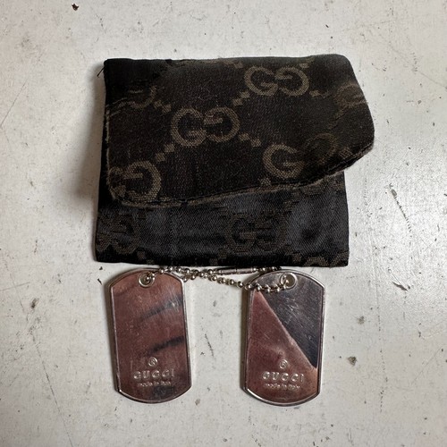 Gucci double dog tag - dog, 925