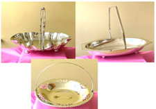 3 ANTIQUE SILVER PLATED FRUIT / CAKE BASKETS FENTON SHEFFIELD 1937, YEOMAN UK +1