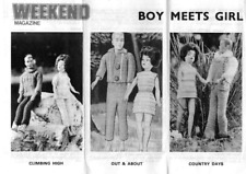 Knitting pattern copy 2547.   Dolls clothes outfits for Barbie Ken etc  4ply