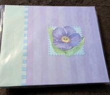 K & Company 8x8 Blue Poppy scrapbook album Brand New