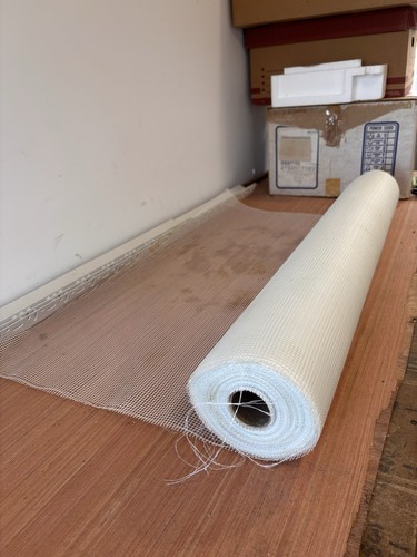 White fibreglass mesh for - white,
