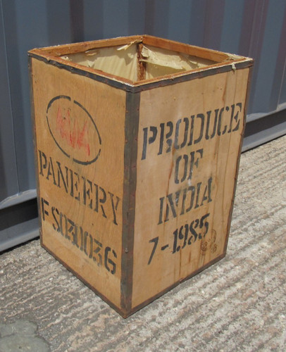 Vintage rare wooden tea - rare, chest