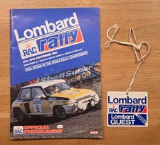 LOMBARD RAC RALLY 1982 -
