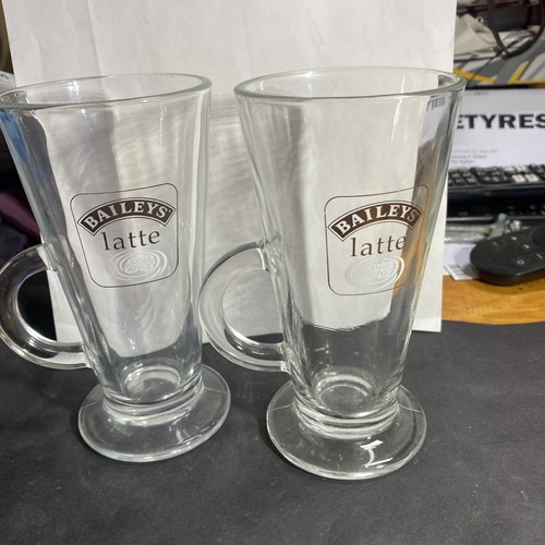 Baileys logo latte glass mugs - logo,