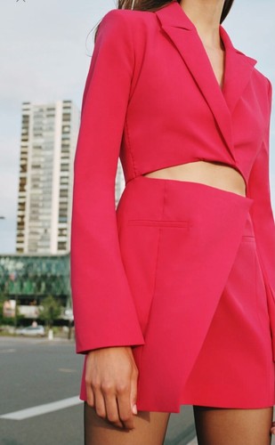 Zara blazer dress with - , lapel
