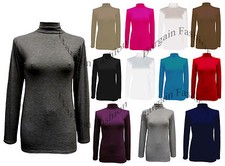 Polo Neck Top Ladies Roll Neck
