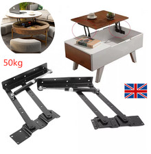 1 Pair Lift Up Top Table Hinge Frame Gas Hydraulic for Coffee Table Bed Sofa
