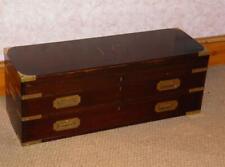 Antique Rosewood - Brass Top Door & Two Drawer Gun Case J.Cave Weston Park House