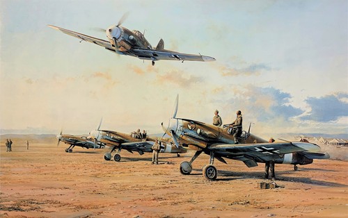 Hunters the desert by - in,