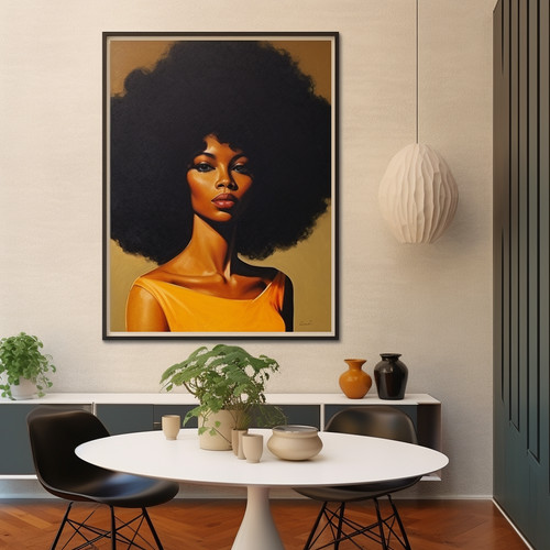 Afro woman prints - afro,
