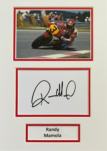 Randy mamola hand signed - randy,