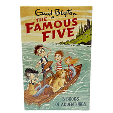 Enid Blyton Famous Five 5 Books of Adventures Collection Box Set NEW RRP £34.95
