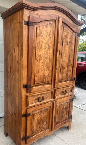 Solid pine armoire - solid,