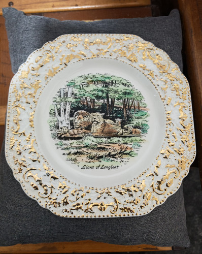Canonsburg pottery lions - pottery, of